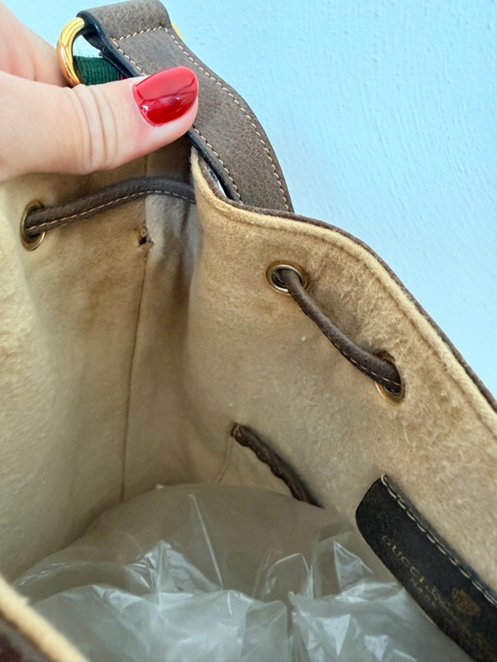 Gucci GG Monogram Bucket Bag Vintage - Picture 11 of 16